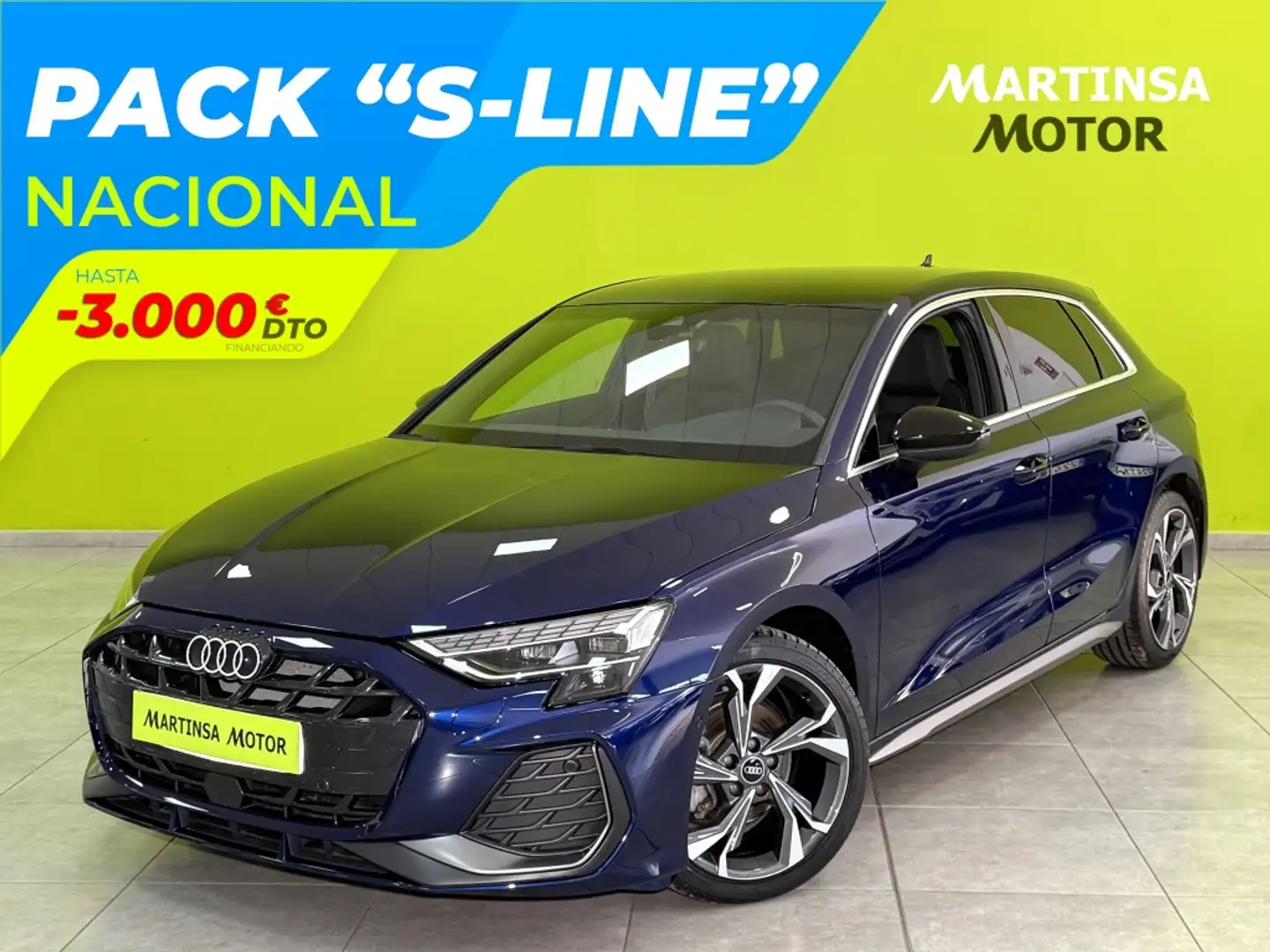 Audi A3 Sportback TFSI S line S tronic 85kW Azul - 1