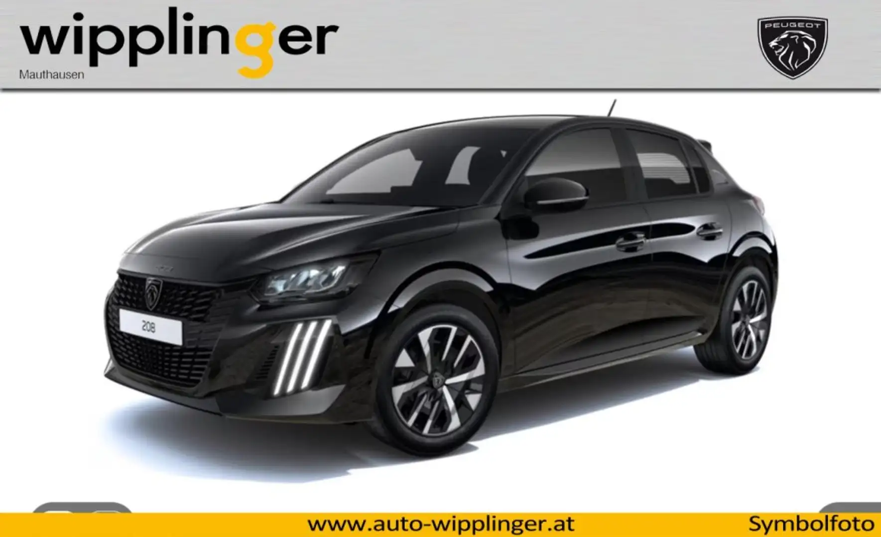 Peugeot 208 Style Pure Tech 6G Schwarz - 1
