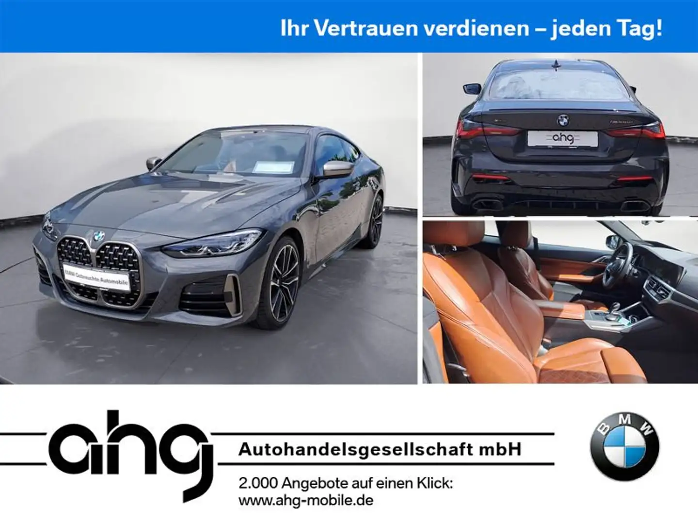 BMW M440iA xDrive Coupe M Sport Sport Aut. PDC HIFI- Gris - 1