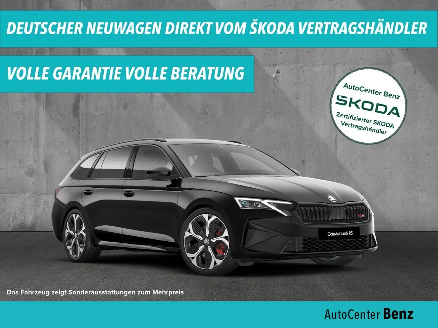 Skoda Octavia Combi 2.0 TSI RS *AHK*CANTON*R.KAM*pACC Klima Schwarz - 1