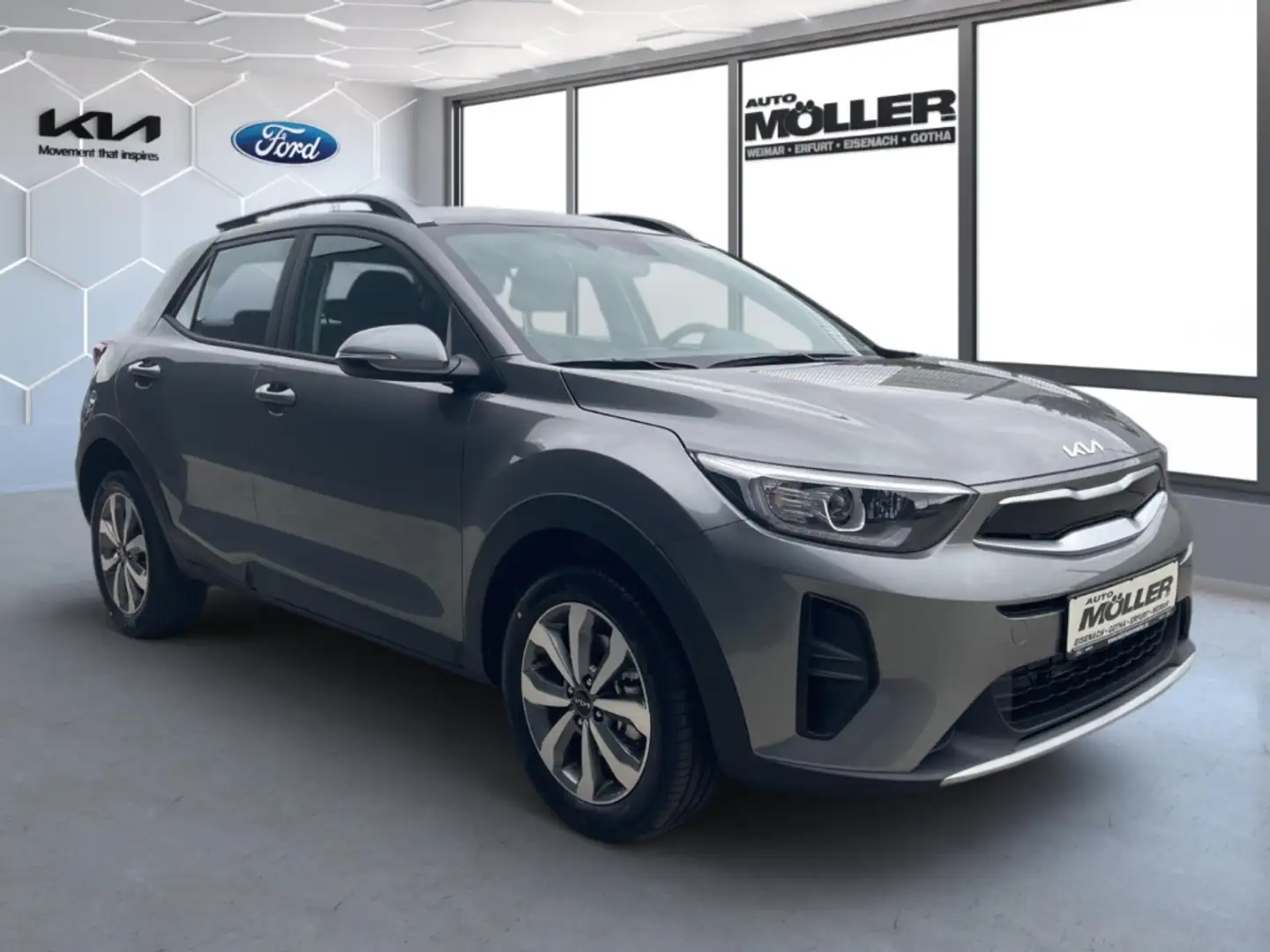 Kia Stonic 1.0T DCT Vision Navi Rückfahrkam. Klimaautom SHZ Grau - 2