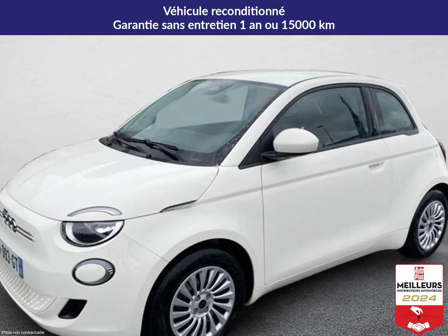 Fiat 500 E 95 ch action Blanc - 1