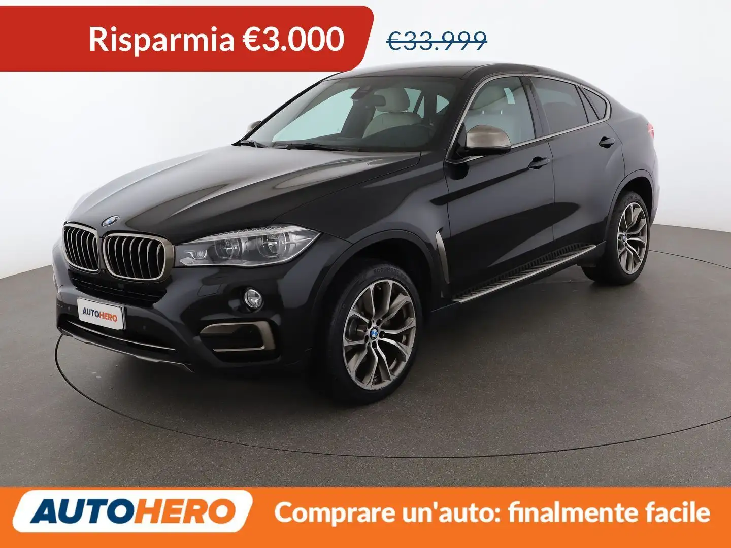 BMW X6 xDrive 30d Noir - 1