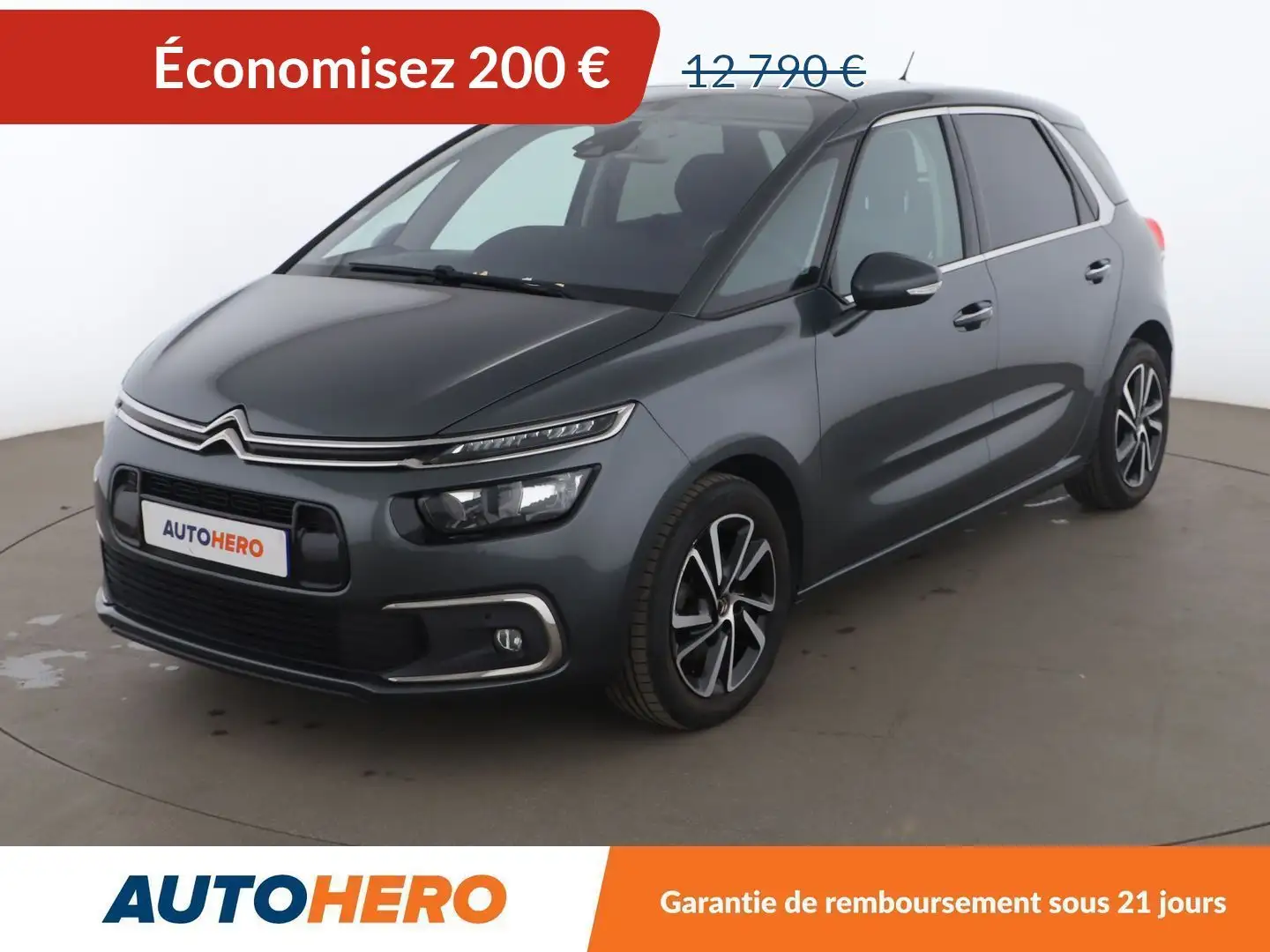 Citroen C4 Picasso (2) 2.0 Blue-HDi Shine BV6 Gris - 1