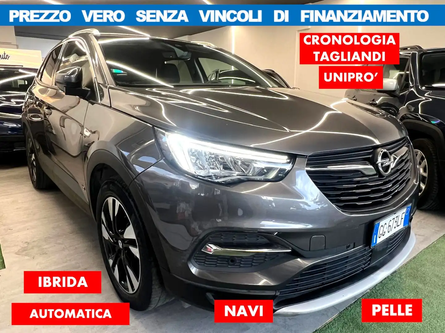 Opel Grandland X 1.6 phev fwd AUTOM*NO VINCOLI FINANZ*UNIPRO AZIEND Grigio - 1