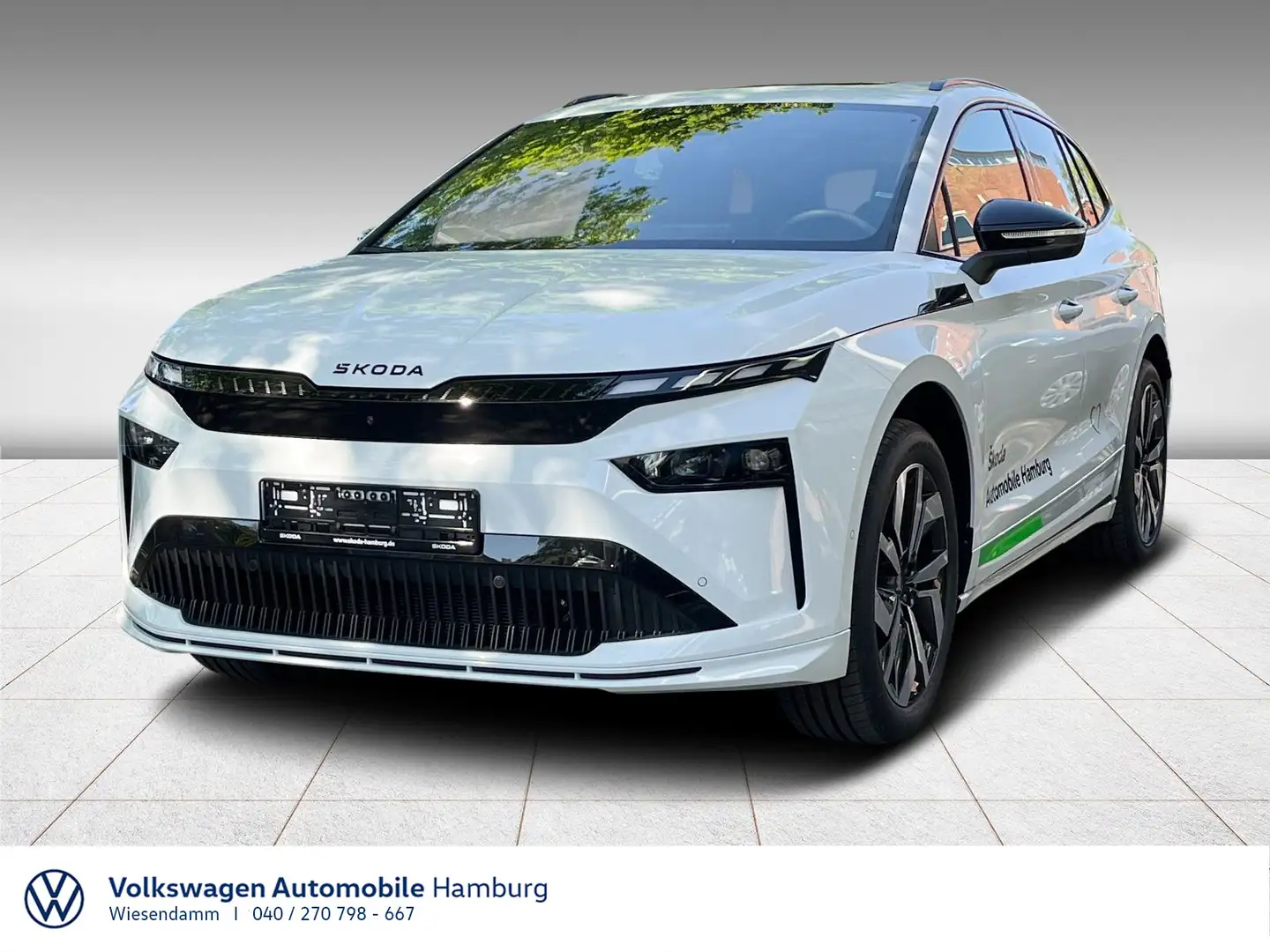 Skoda Enyaq 85x Sportline Pano Navi AHK Weiß - 1