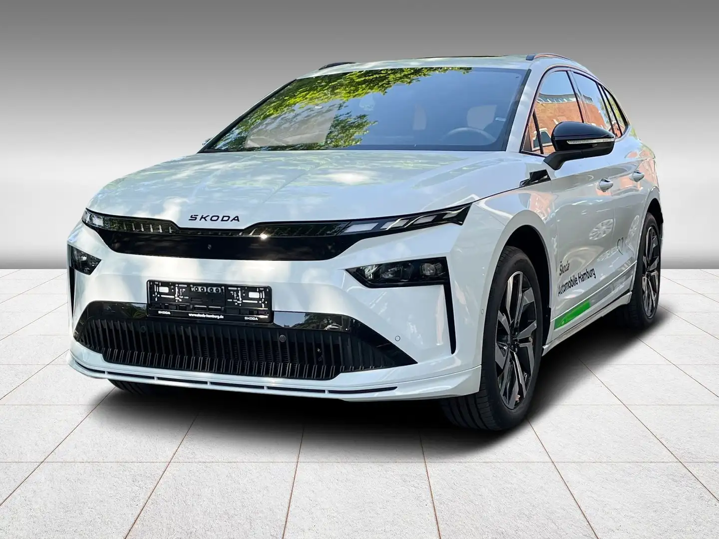 Skoda Enyaq 85x Sportline Pano Navi AHK Weiß - 2