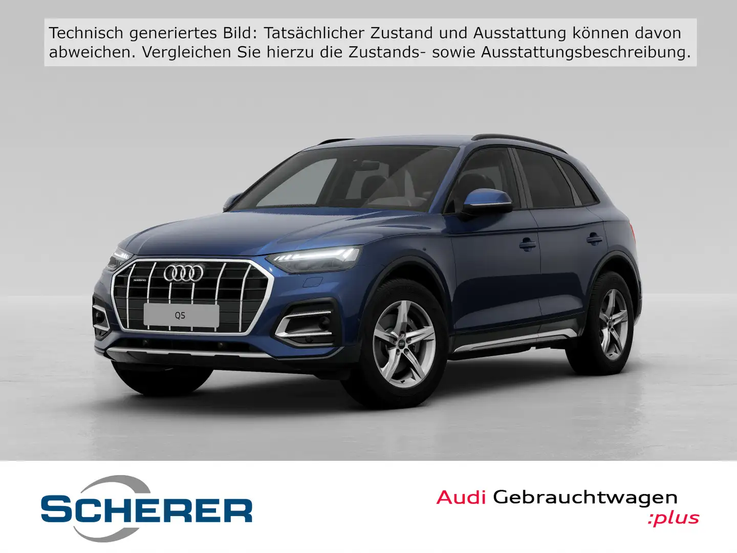 Audi Q5 SUV Advanced 40TFSI quattro MATRIX AHK LEDER Blau - 1