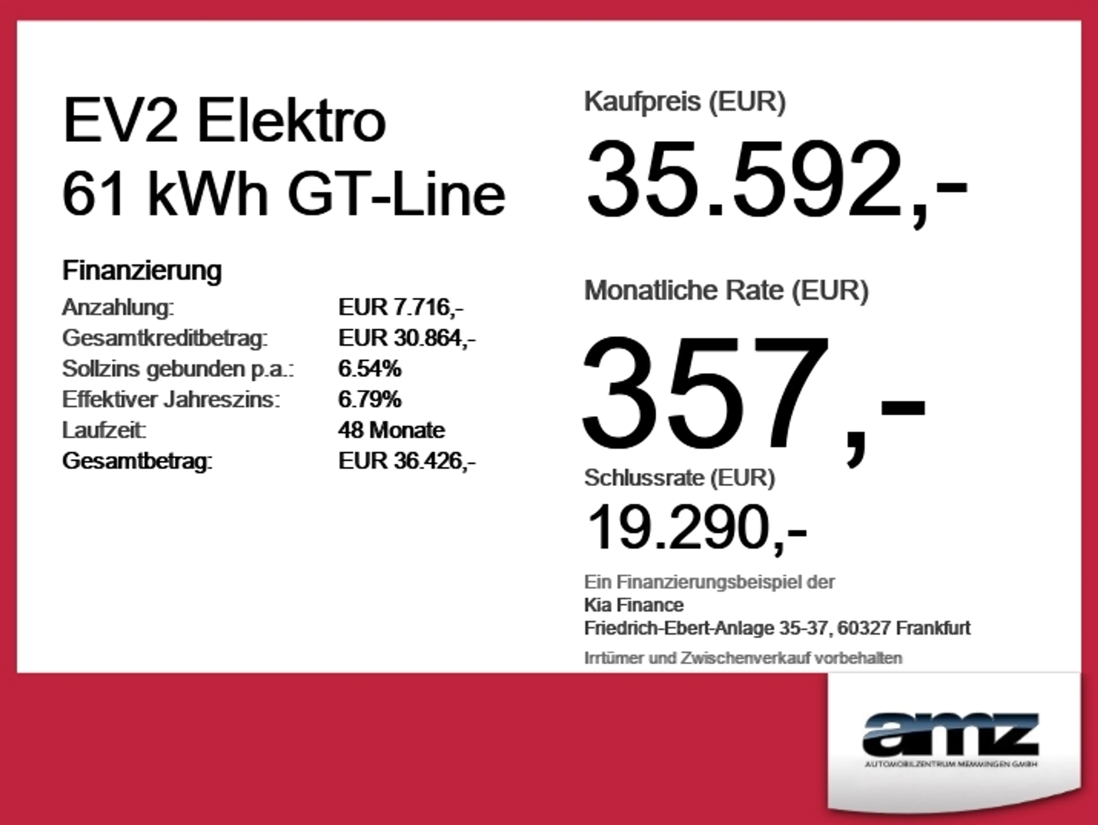 Kia EV2 Elektro 61 kWh GT-Line Gewerbeangebopt — photo 6