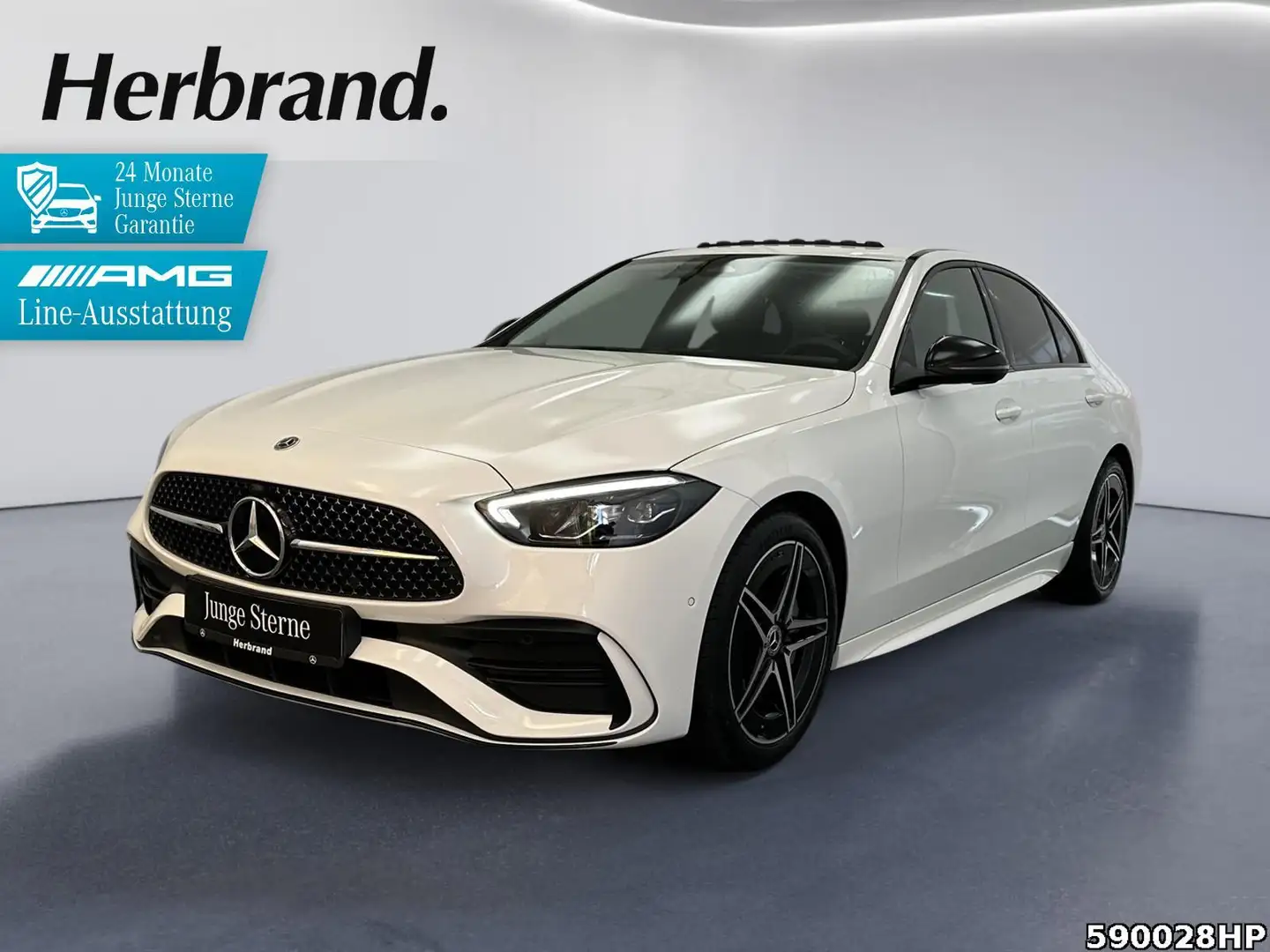 Mercedes-Benz C 180 AMG Schiebedach Night Memory Lenkradhzg Weiß - 1