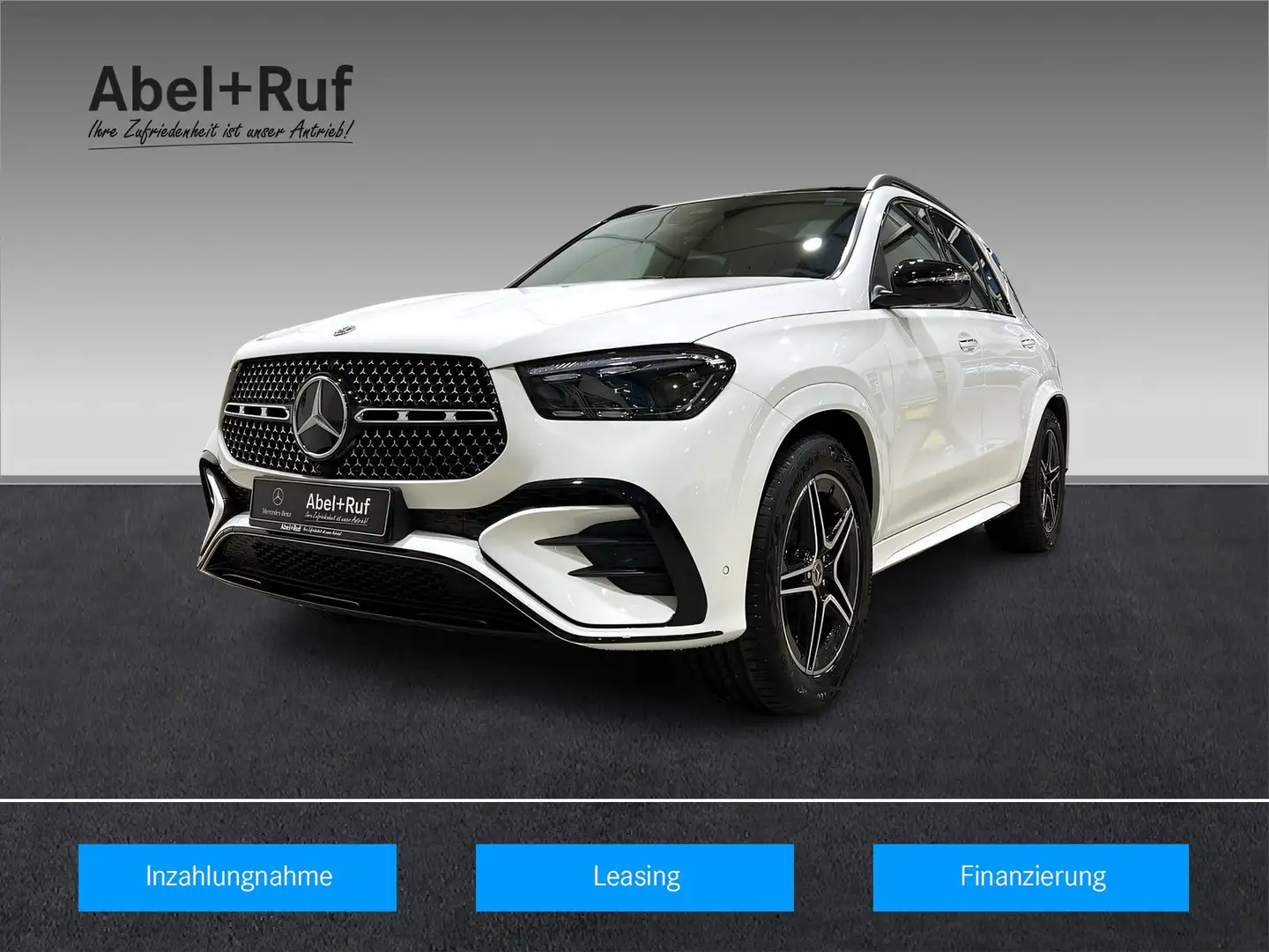 Mercedes-Benz GLE 350 de 4M AMG+NIGHT+MULTI+AIRM+Burme+AHK+360 Weiß - 1