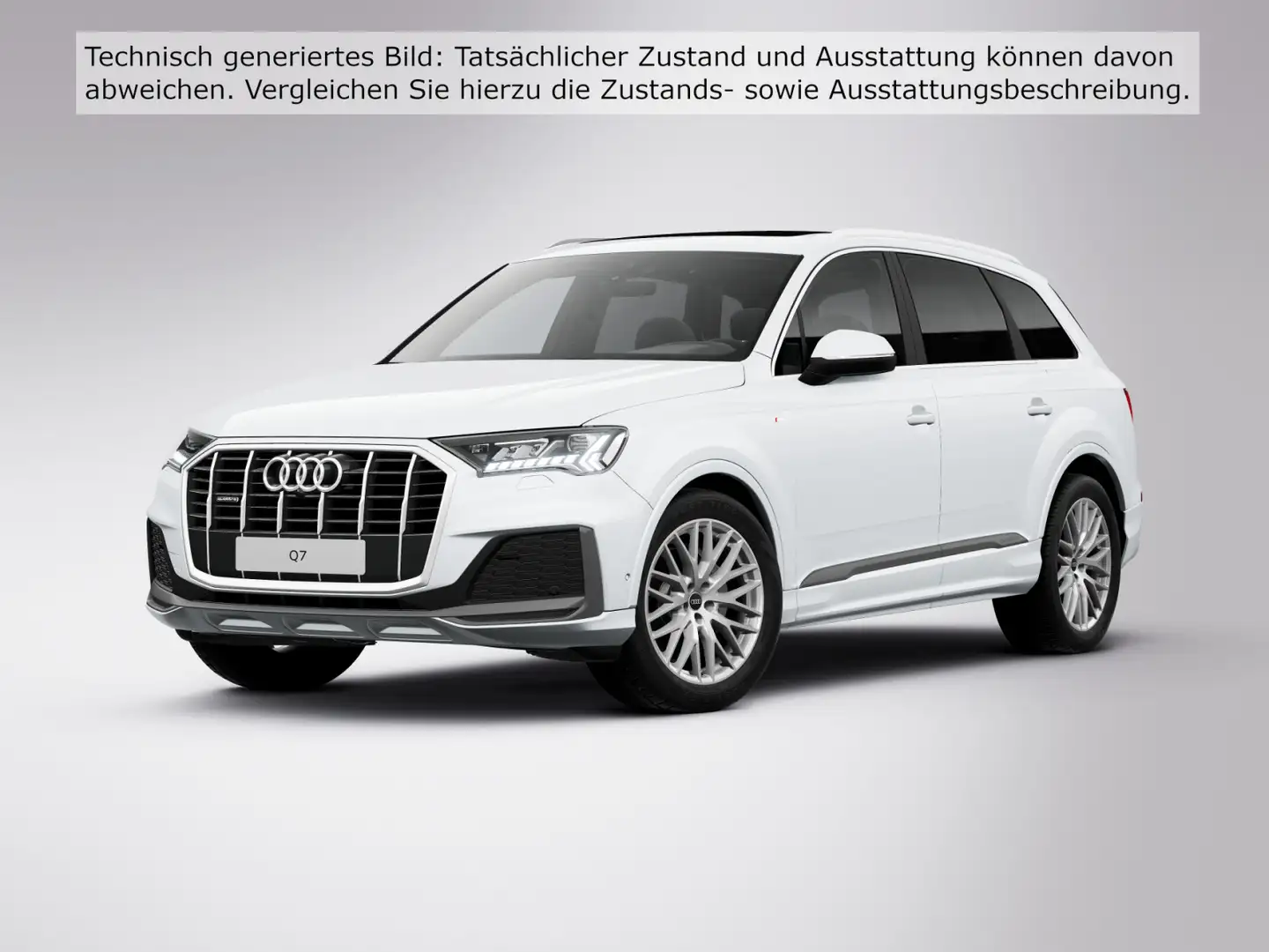 Audi Q7 50 TDI quattro S line Matrix AIR Pano virtCo Weiß - 2