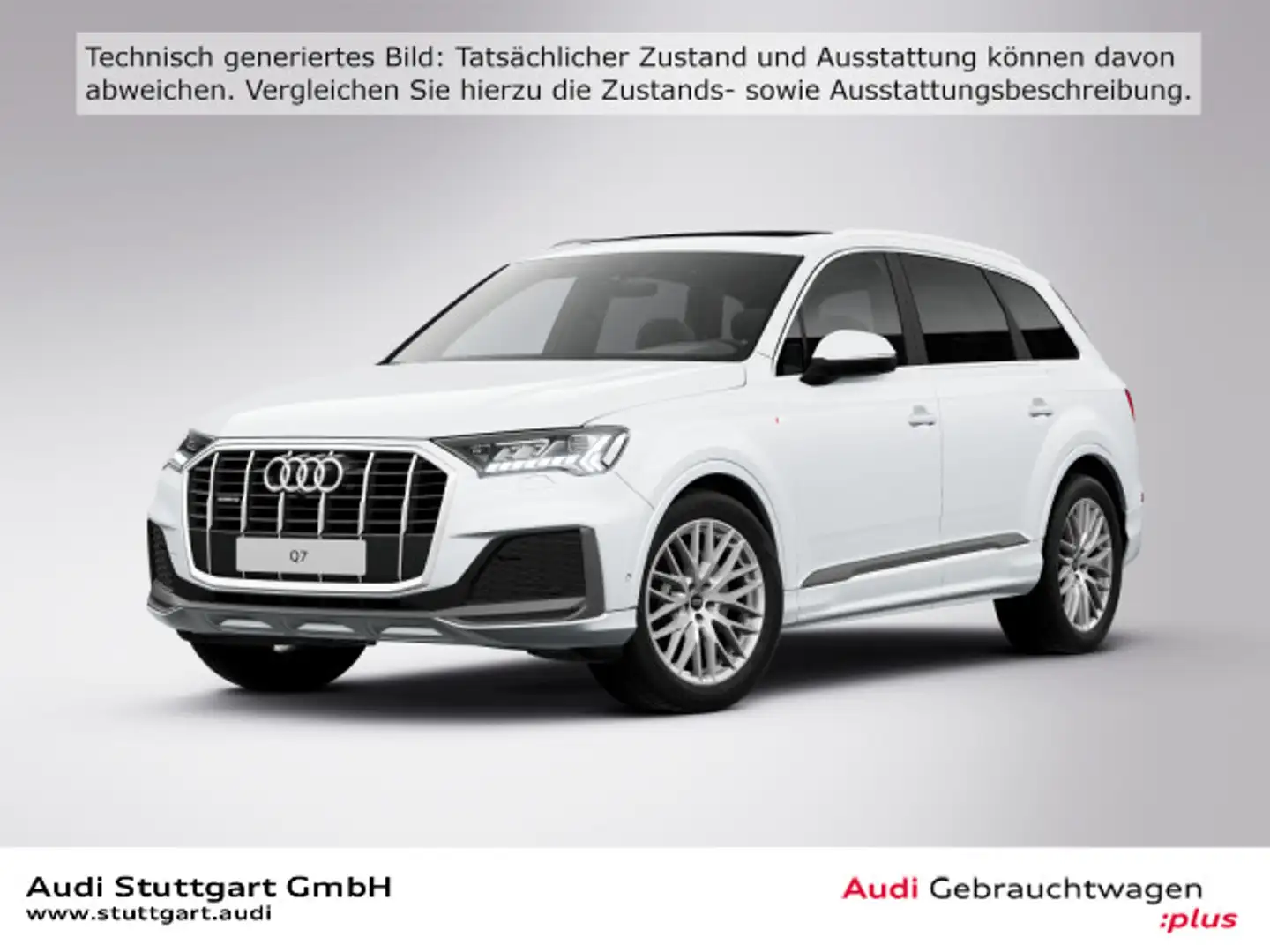 Audi Q7 50 TDI quattro S line Matrix AIR Pano virtCo Weiß - 1