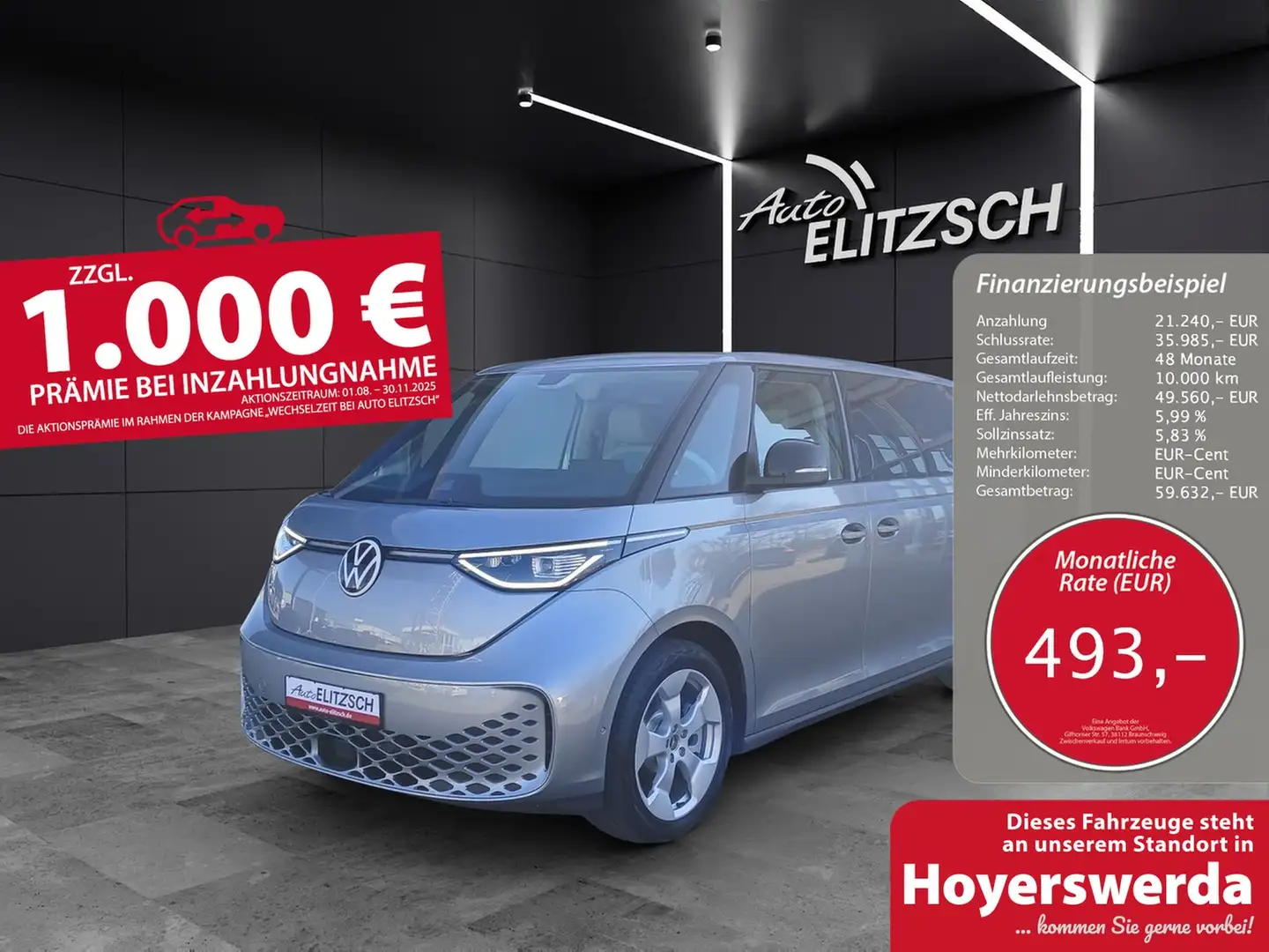 Volkswagen ID. Buzz ID.Buzz Goal LR KLIMA NAVI AHK Blau - 1