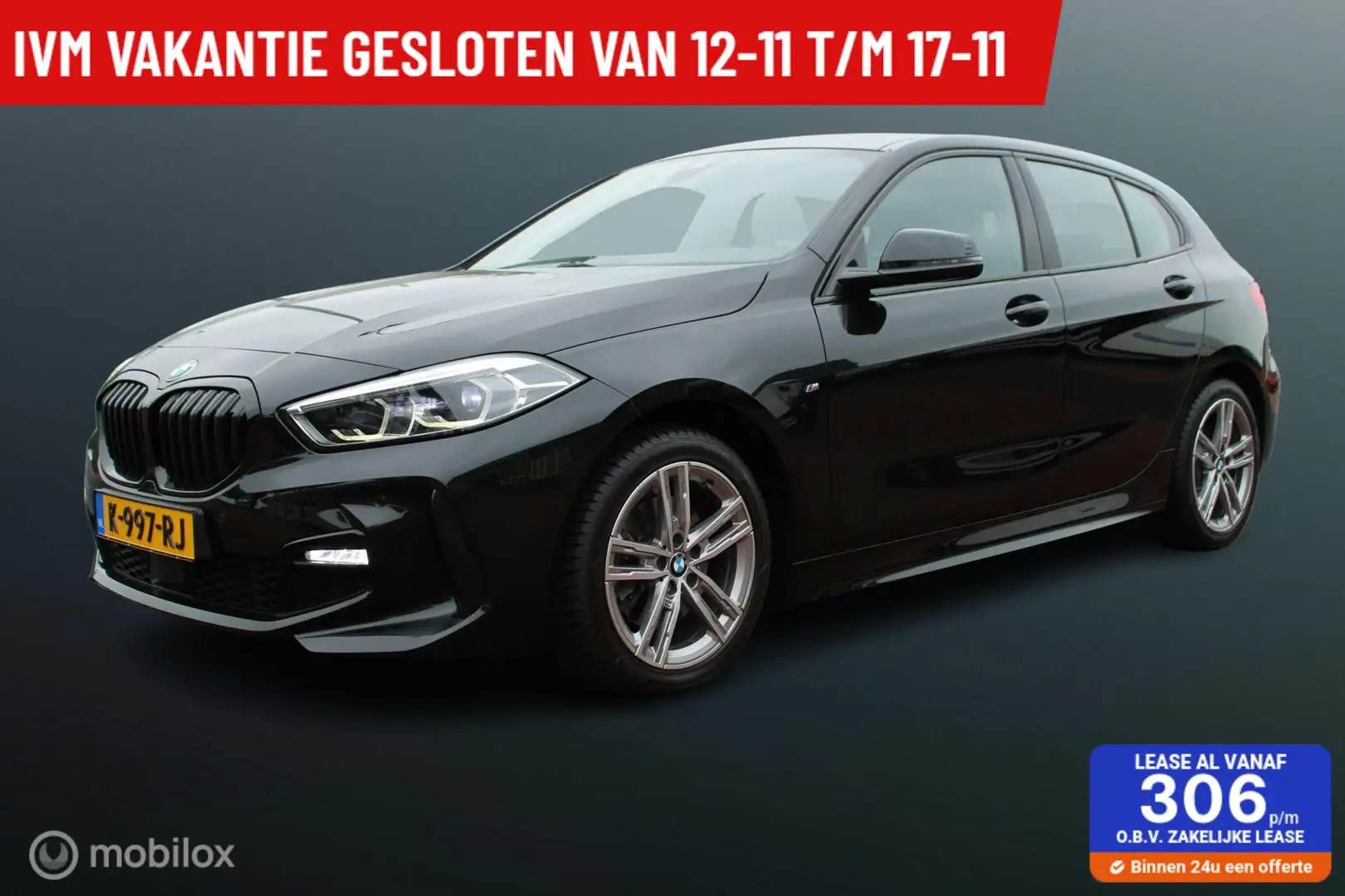 BMW 118 1-serie 118i M Sport Pakket High Executive, Sports Zwart - 1