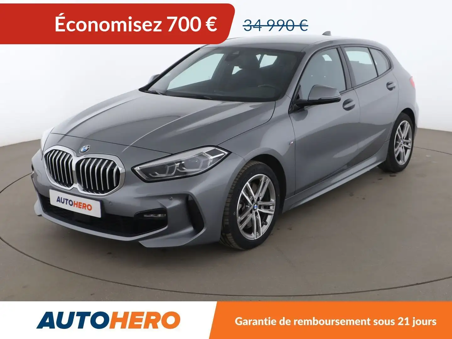 BMW 120 120d xDrive M Sport BVA Gris - 1
