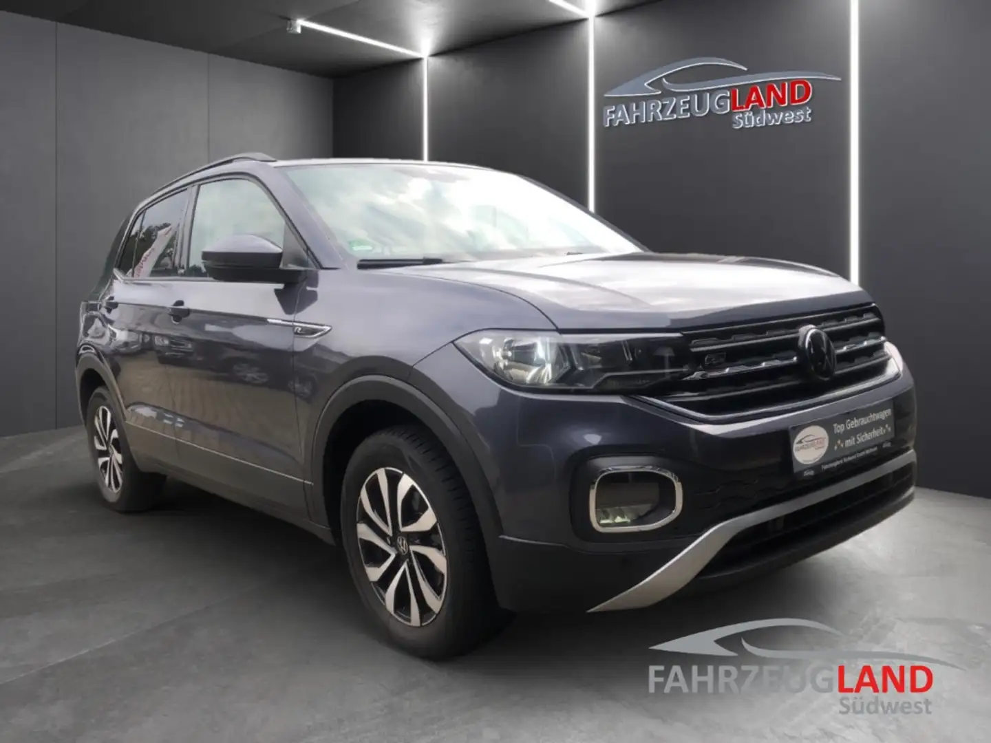 Volkswagen T-Cross 1.0 Navi ACC 2-Zonenklima SHZ Rückfahrkamera PDC A Gris - 2