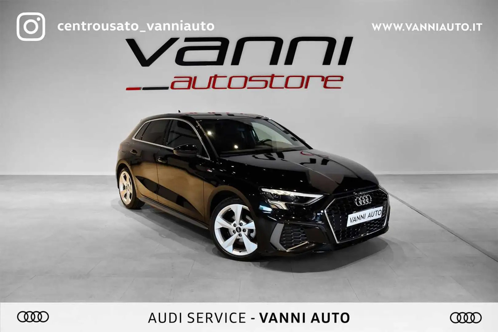 Audi A3 SPB 35 TDI S tronic S line edition Noir - 1