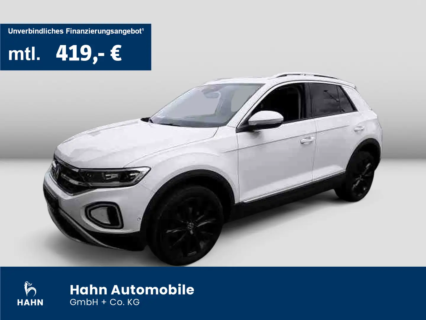 Volkswagen T-Roc 1.5TSI Style LED Pano AHK CAM Navi SHZ APP Weiß - 1