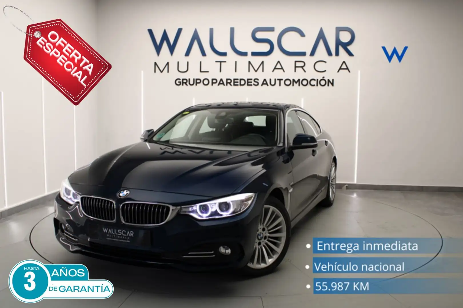 BMW 420 420dA Gran Coupé Bleu - 1