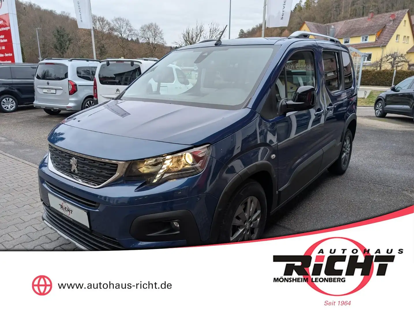 Peugeot Rifter 1.2 Allure Pack L1 Navi ACC SHZ Kamera Blau - 1