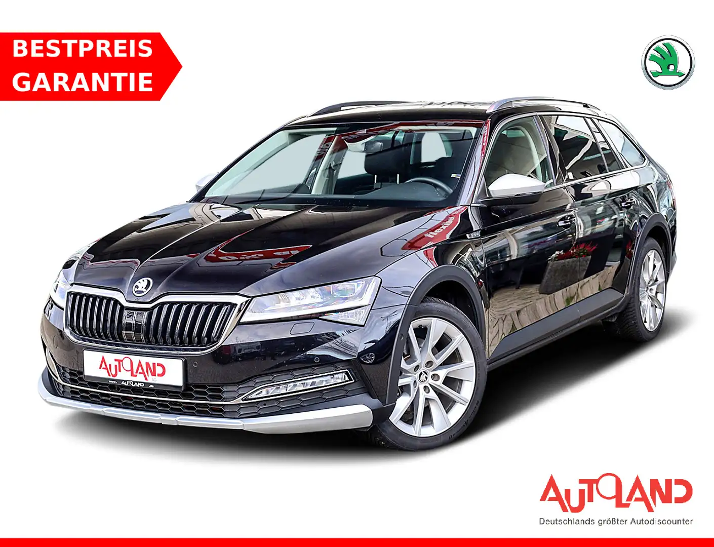 Skoda Superb Combi 2.0 TDI Scout 4x4 LED Navi ACC AHK Negro - 1