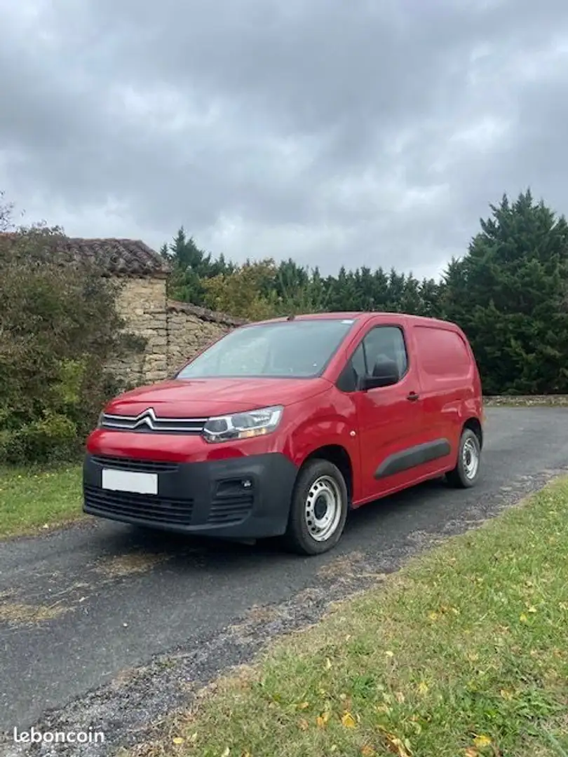 Citroen Berlingo fourgon m bhdi 75 club Rojo - 1
