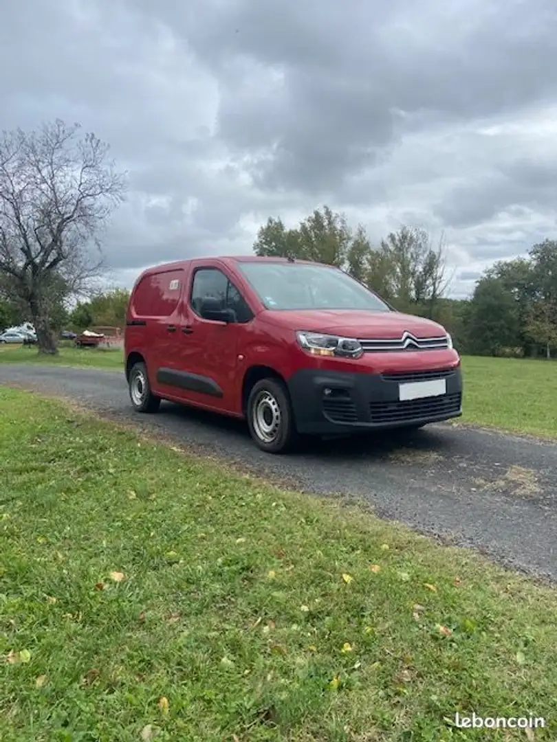 Citroen Berlingo fourgon m bhdi 75 club Rojo - 2