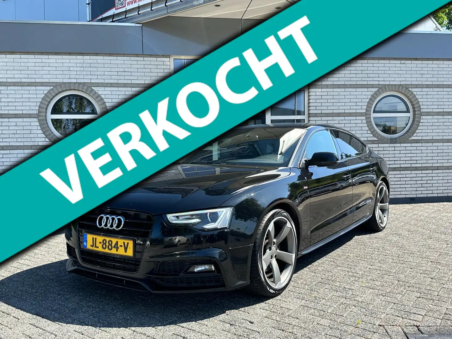 Audi A5 Sportback 2.0 TFSI Adrenalin Sport 3x S-Line Zwart - 1