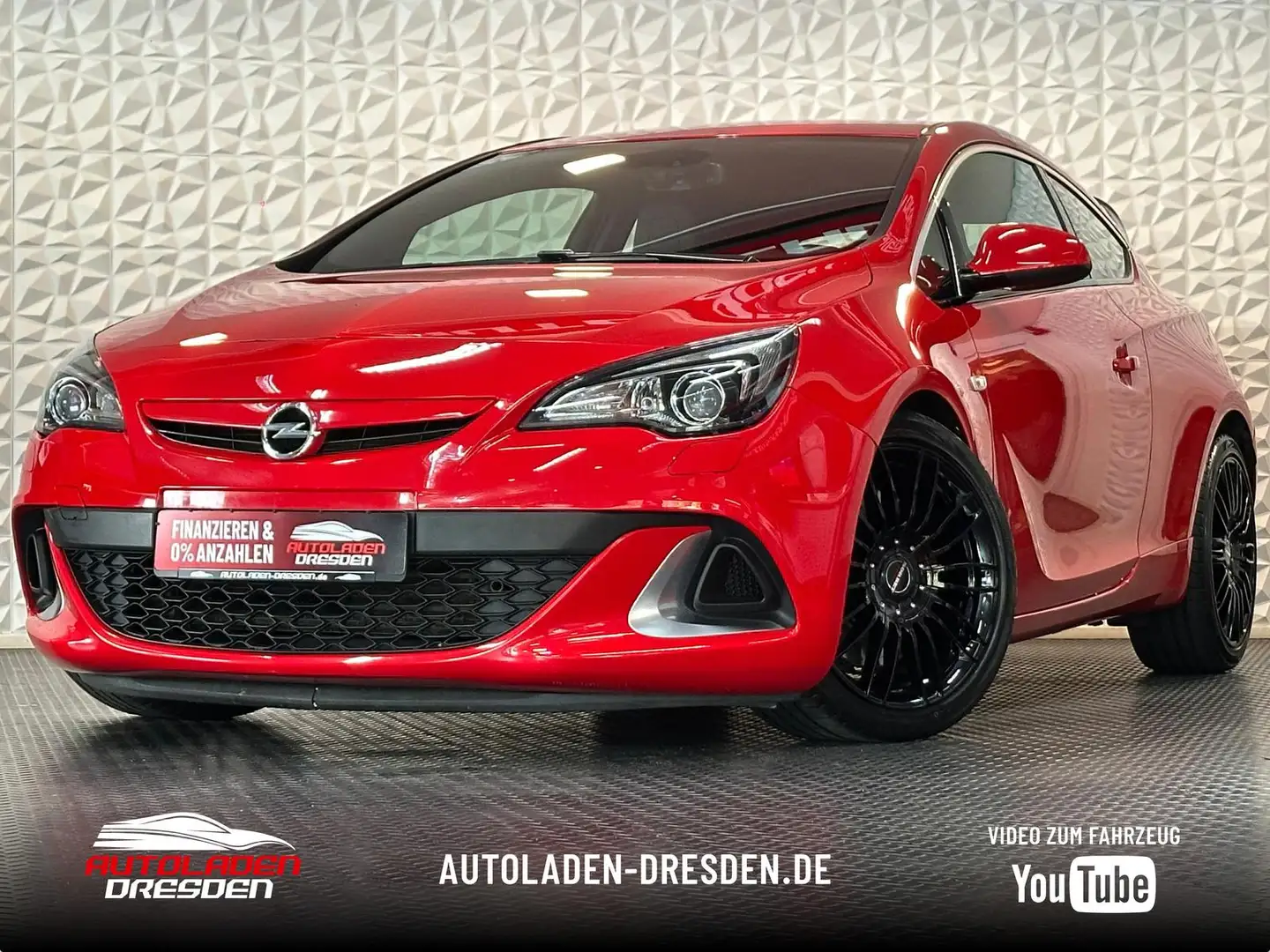 Opel Astra 2.0 Turbo OPC* BIXEN#SHZ#TEMPO#KLIMA#19ALU Rood - 1