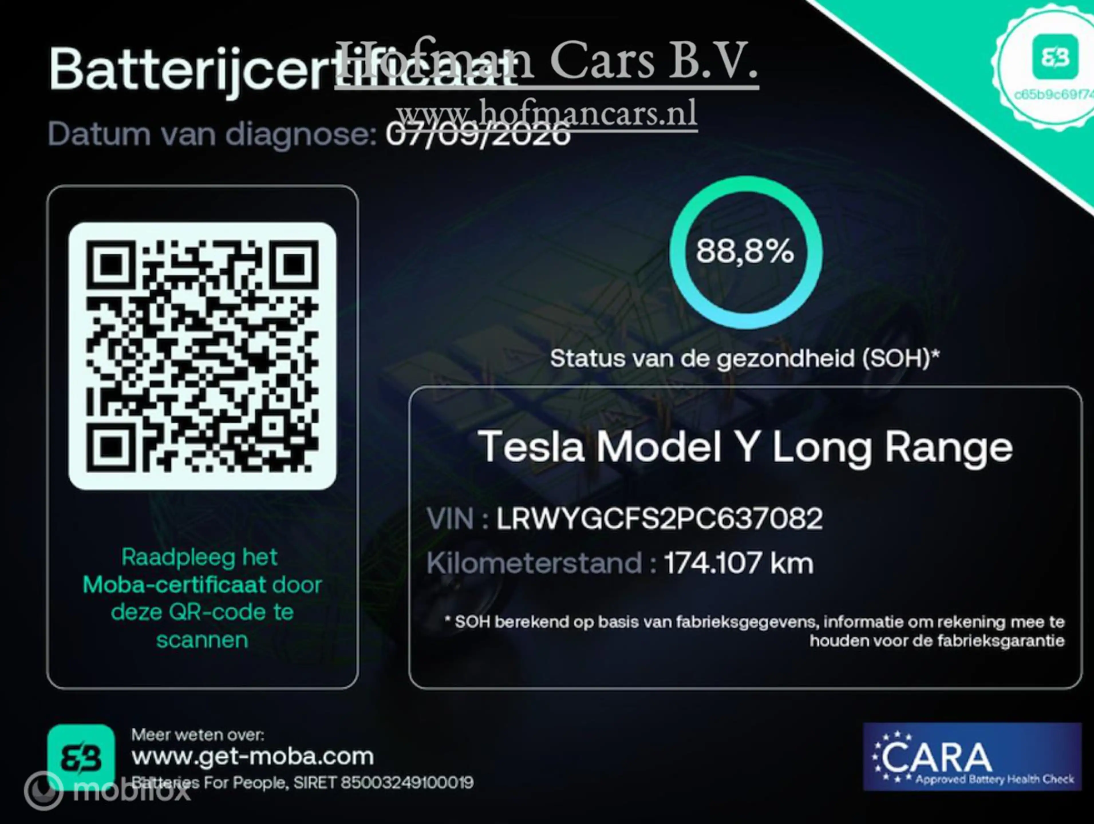 Tesla Model Y RWD 58 kWh LFP | SOH 88% MOBA | Supercharging | Ry — photo 2