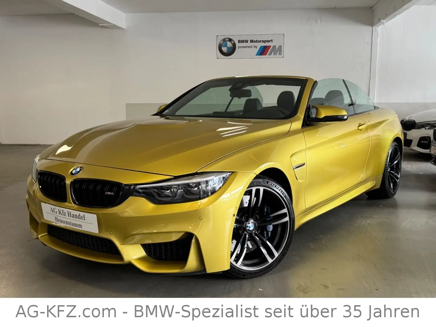 BMW M4 Cabrio DKG/Deutsch/360°CAM/HUD/H.Kardon/VOLL Jaune - 2