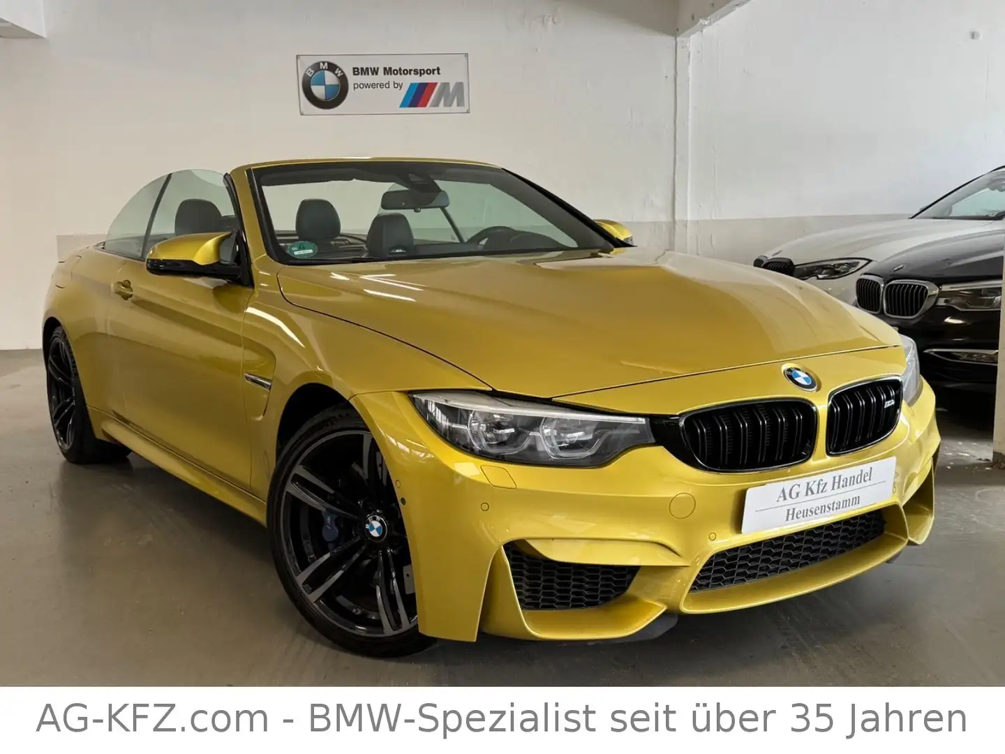 BMW M4 Cabrio DKG/Deutsch/360°CAM/HUD/H.Kardon/VOLL Jaune - 1