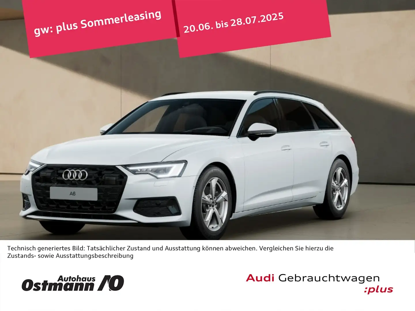 Audi A6 40 TDI Avant HUD 360° Matrix 18'' ACC el.Heck Bianco - 1