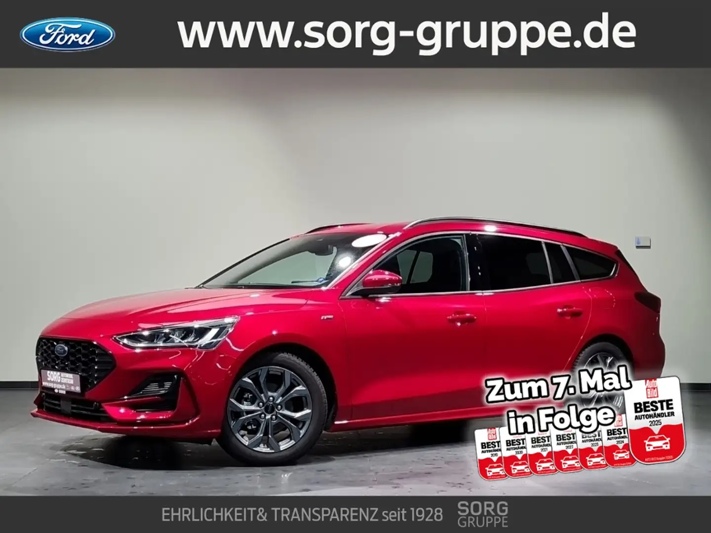 Ford Focus 1.0 EcoB MHEV ST-Line X*AUTO*ACC*LED*-43%* Rot - 1