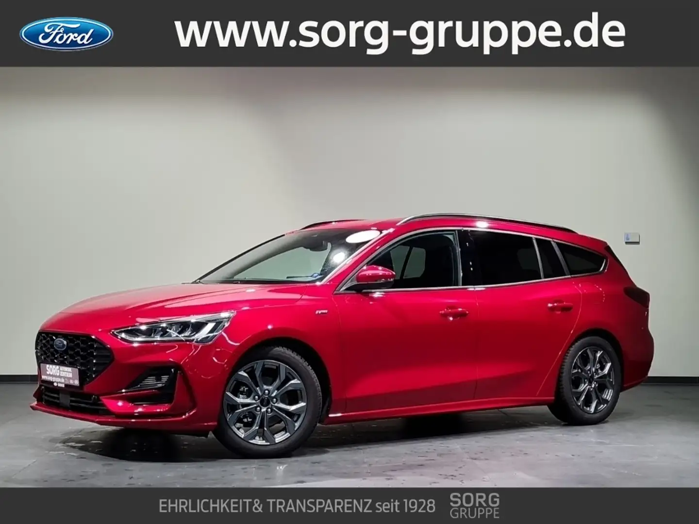 Ford Focus 1.0 EcoB MHEV ST-Line X*AUTO*ACC*LED*-43%* Rouge - 1