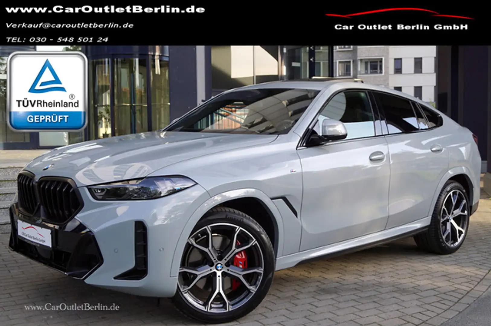 BMW X6 30 d xDrive M Sport Pro Carbon Pano Grijs - 1
