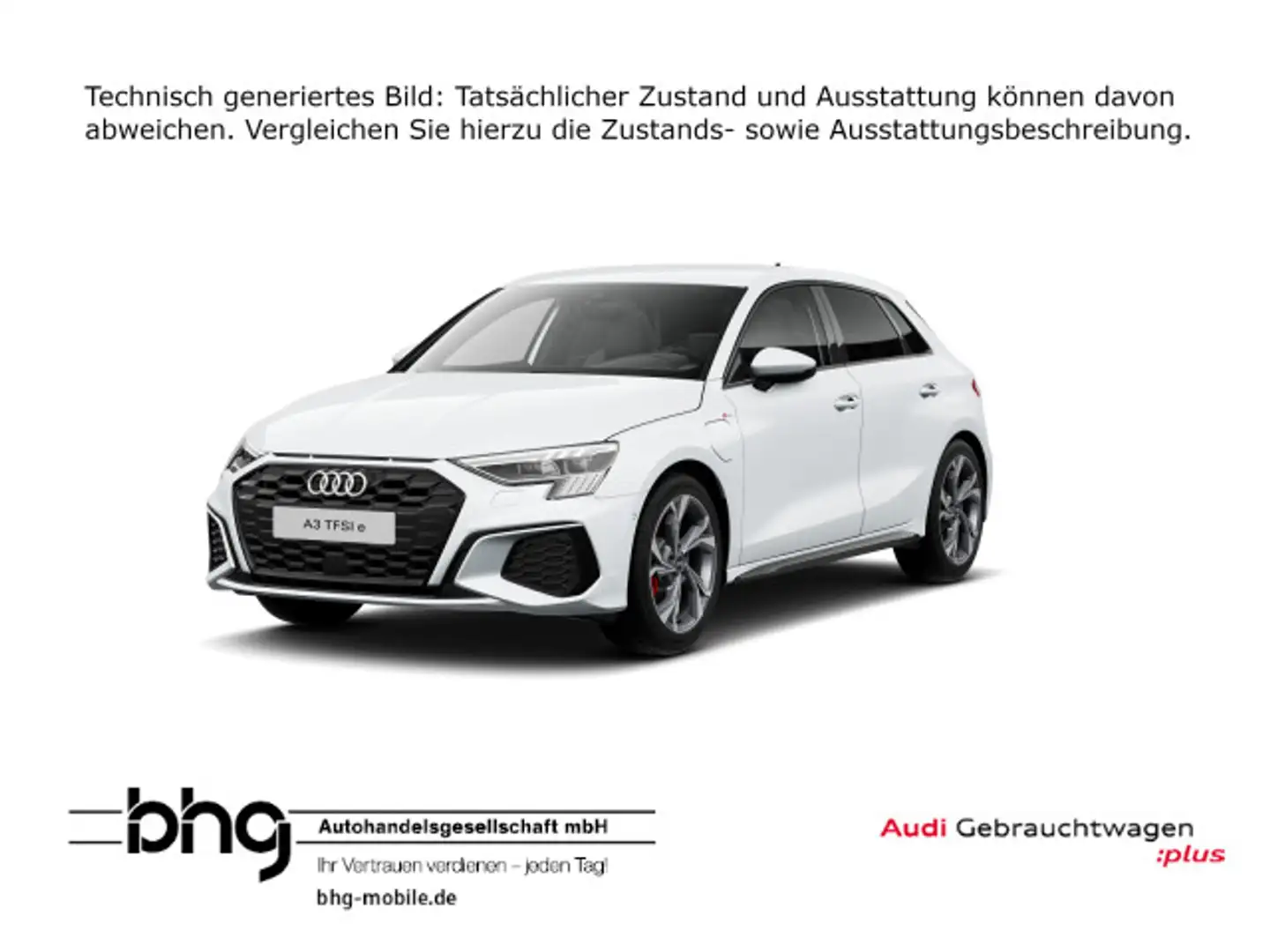 Audi A3 45 TFSIe Sportback S tronic S line Weiß - 1