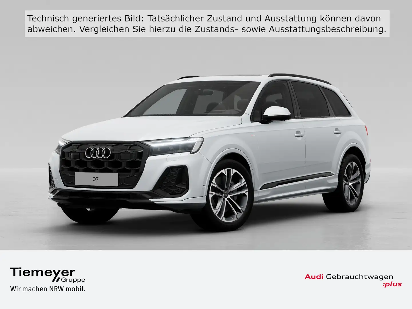Audi Q7 45 TDI Q 2x S LINE 7-SITZE PANO ALLRADLENK Hu Weiß - 1