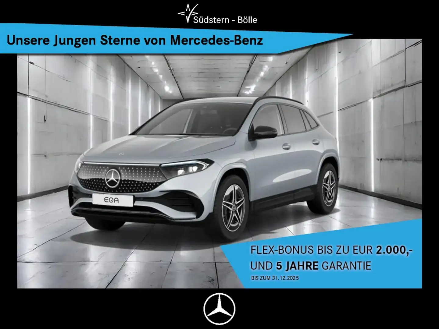 Mercedes-Benz EQA 350 4M +AMG+SHZ+AMBIENTE+AHK+360°KAM+NIGHTP. Argent - 1