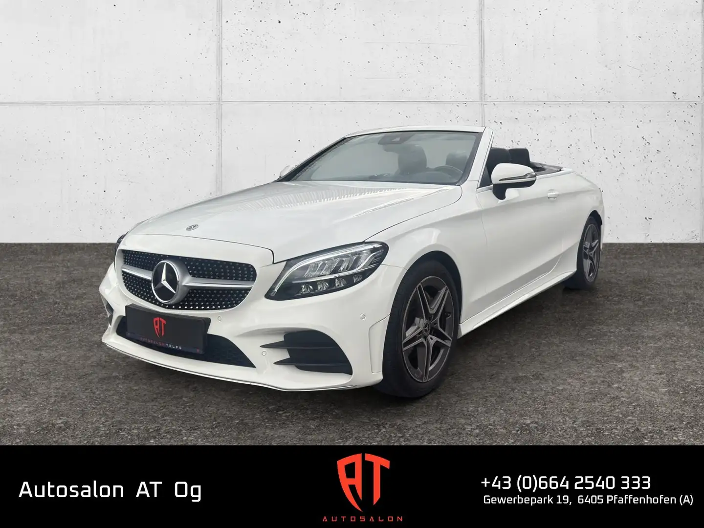 Mercedes-Benz C 200 CABRIO 9G-TRONIC AMG-Line Blanc - 1
