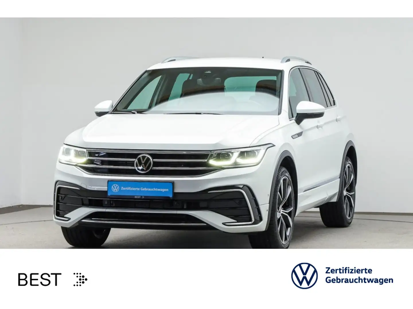 Volkswagen Tiguan 2.0 TDI R-Line Assist*AHK*Matrix*DCC*Navi Weiß - 1