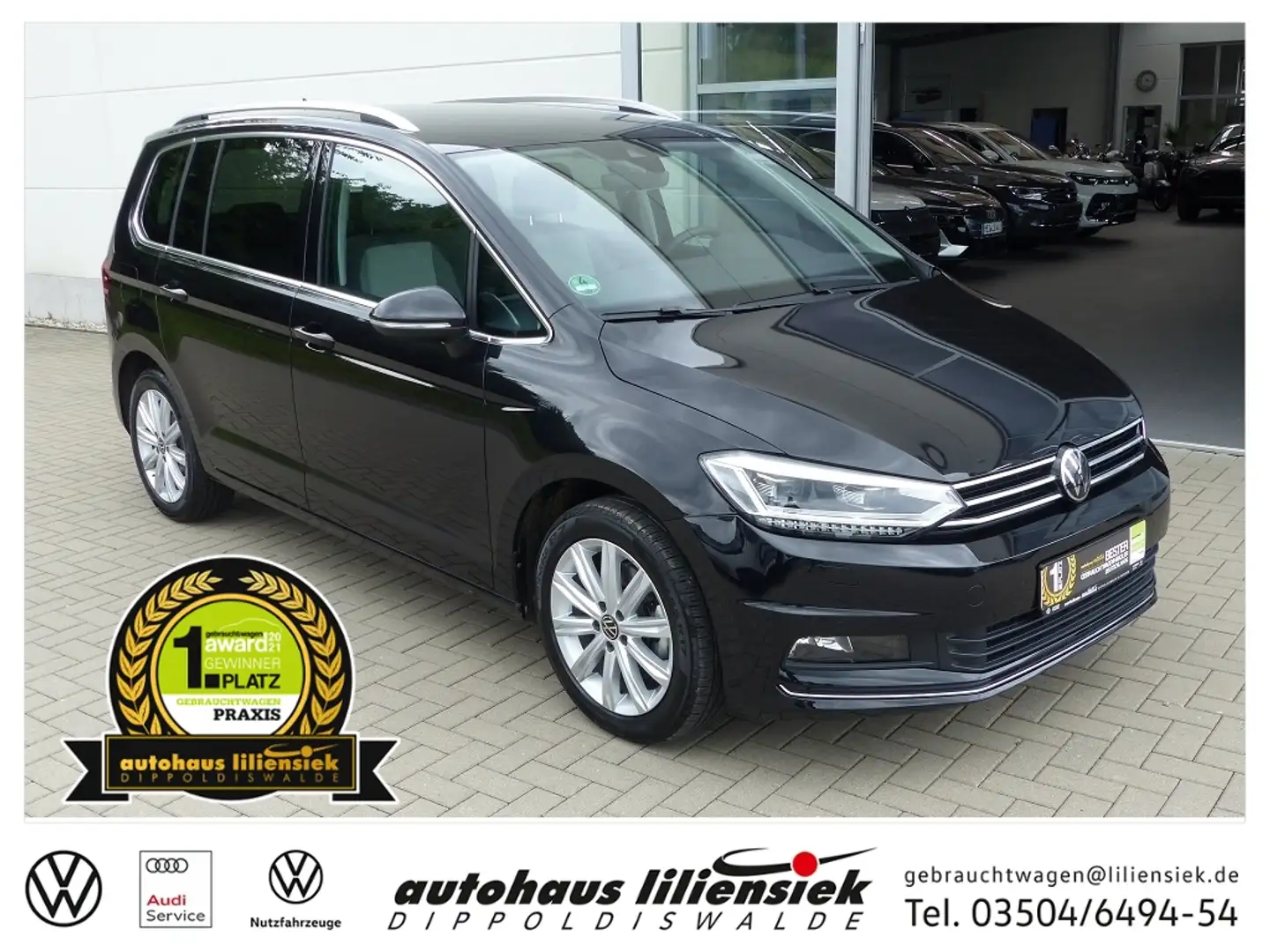Volkswagen Touran 2.0 TDI DSG Highline *AHK*LED*PDC* Schwarz - 1