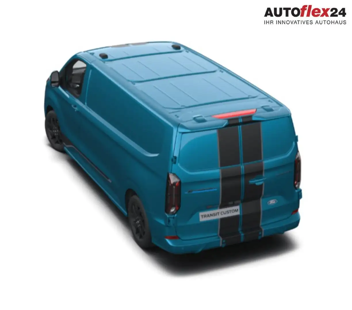 Ford E-Transit Custom Sport 218 340L2 AHK SHZ Nav 19Z 160 kW (... Niebieski - 2