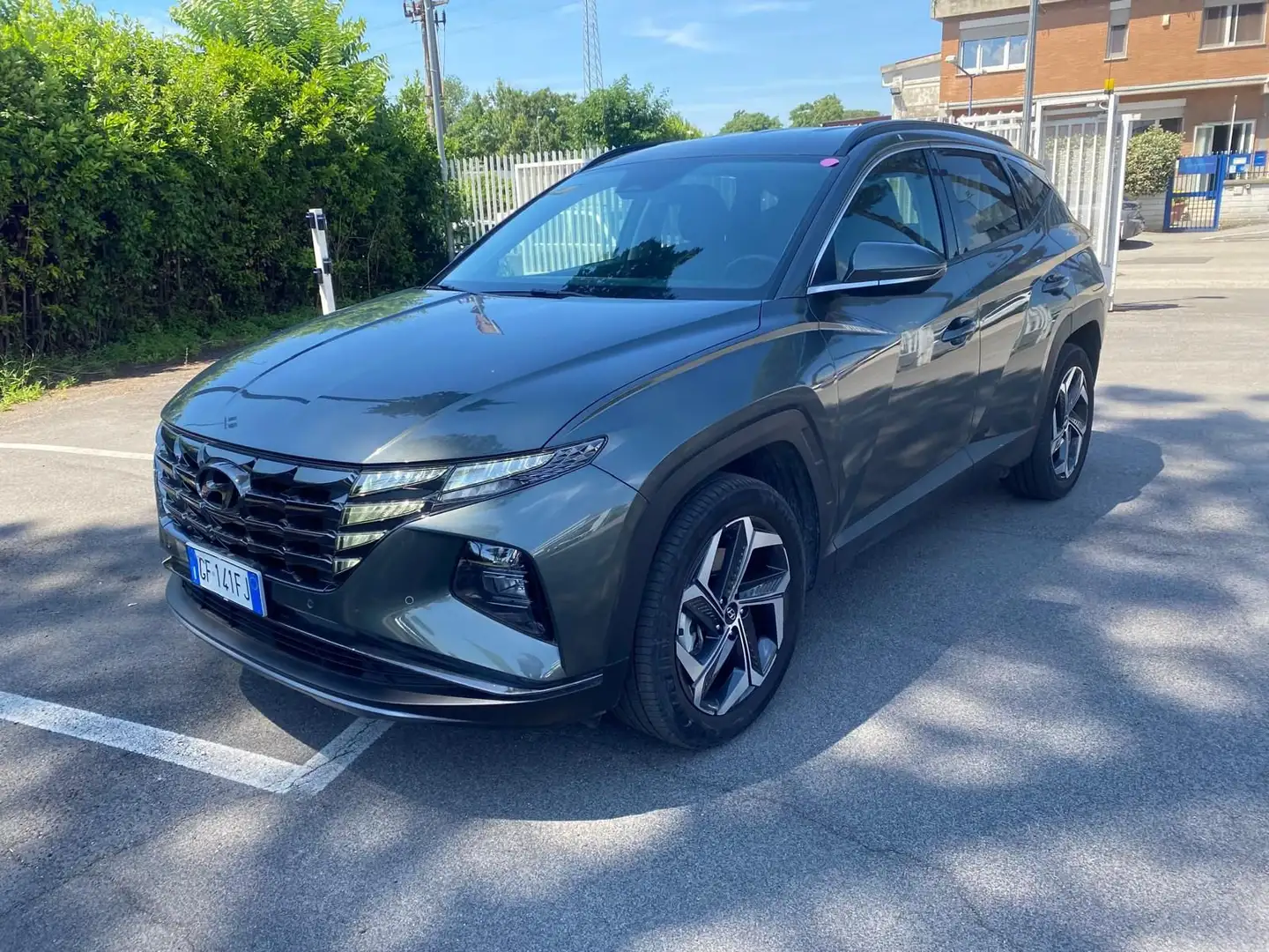Hyundai TUCSON 1.6 HEV aut.Xline Grijs - 1