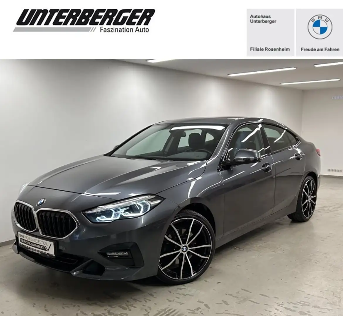 BMW 218 i Gran Coupé Sport Line HiFi DAB LED WLAN PDC Grijs - 1