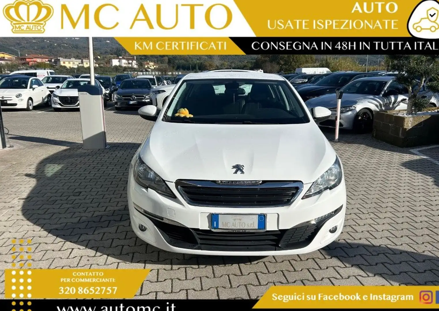 Peugeot 308 BlueHDi 100 S&S Active Bianco - 2