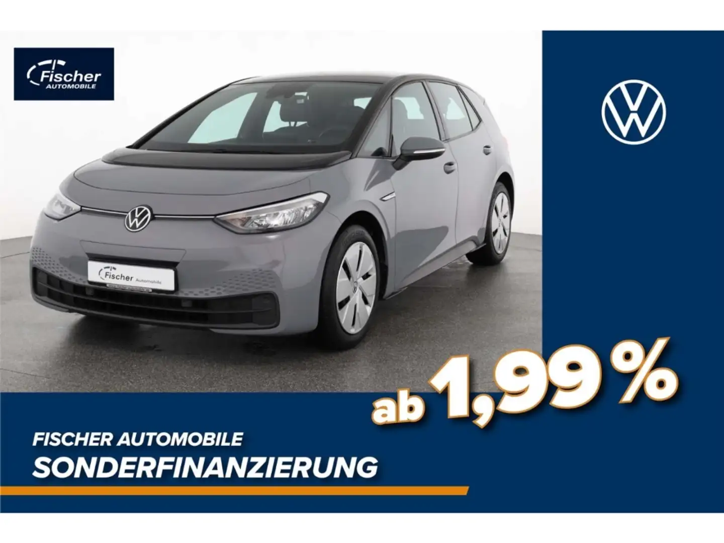 Volkswagen ID.3 Elektro Pro 58 kWh Wärmep./NAV/LED/Klima Grau - 1