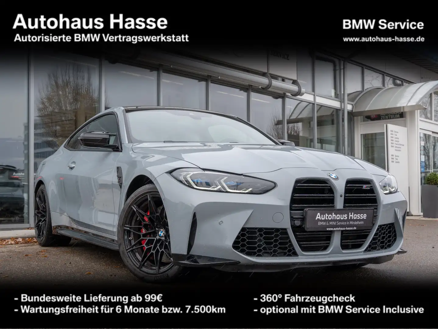 BMW M4 Coupé Comp. xDr M-Driver LASER HUD H/K CARBON Gris - 1