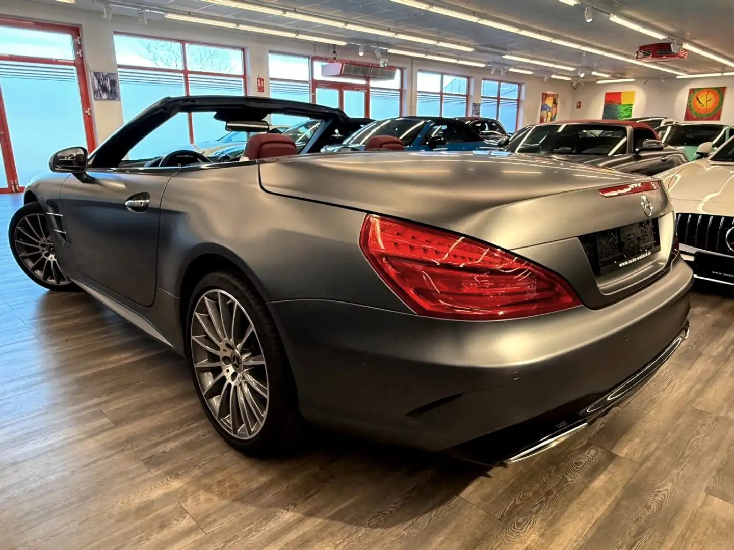 Mercedes-Benz SL 400 AMG Paket Designo LED ABC R Kam Logic 7 Szary - 2